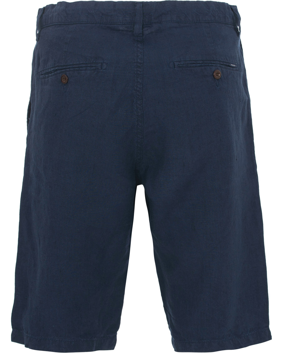 Herr | Shorts | GANT | Relax Linen Shorts Classic Blue