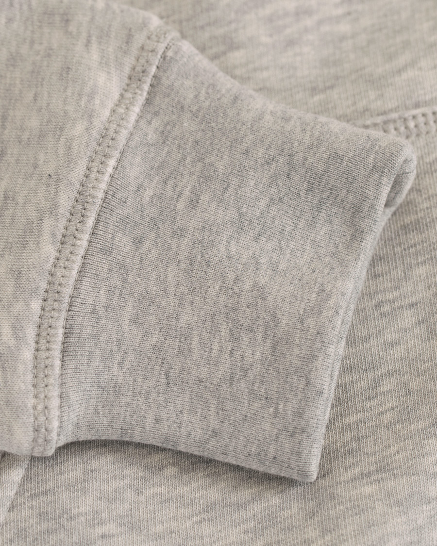 Herr | Tröjor | Gant | Outline Full Zip Hoodie Light Grey Melange