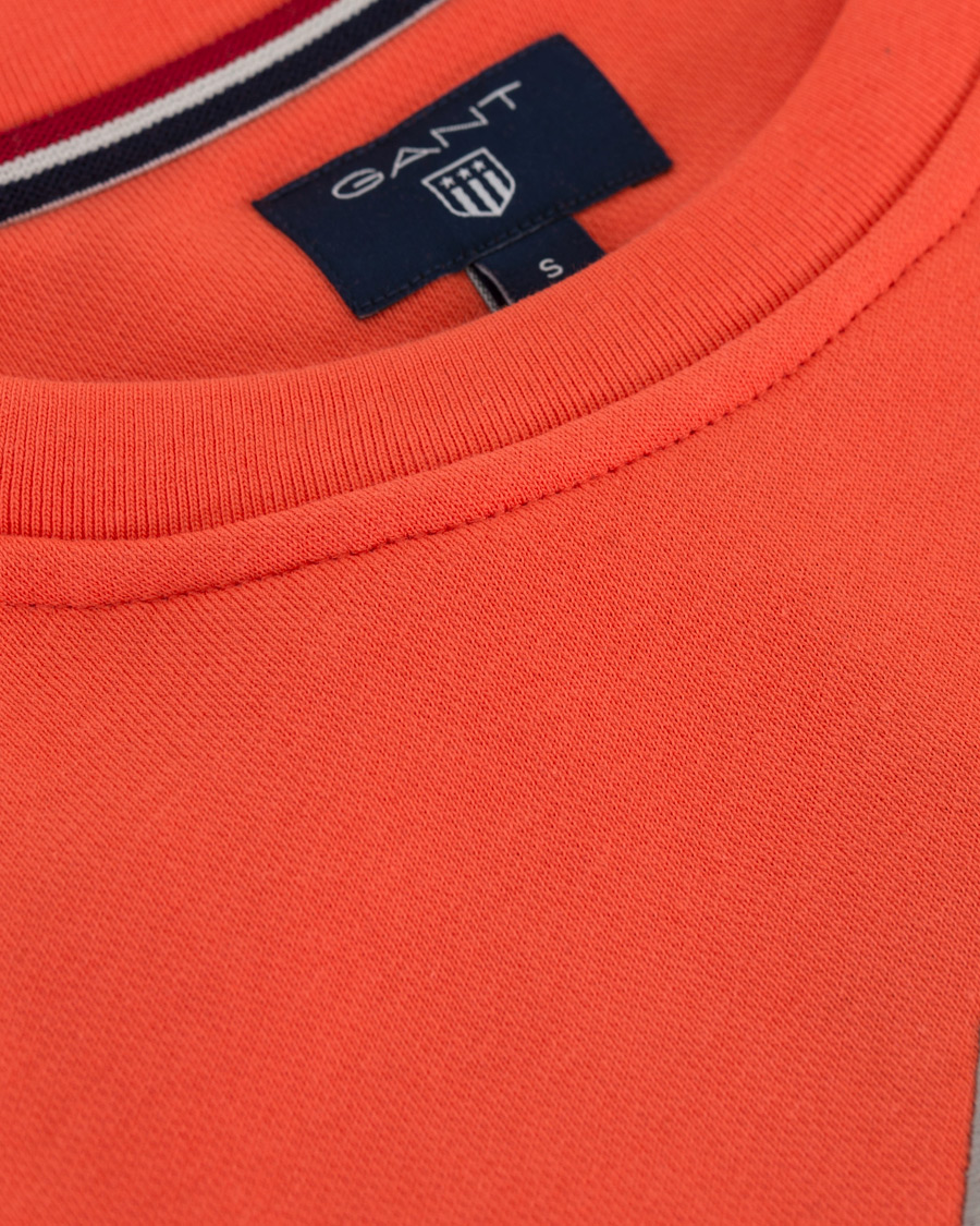 Herr | Tröjor | GANT | Shield Crew Neck Sweatshirt Strong Coral