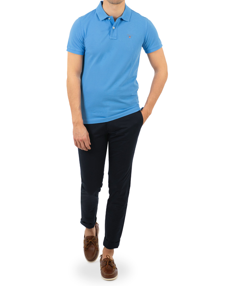 Herr | Pikéer | GANT | The Original Polo Pacific Blue