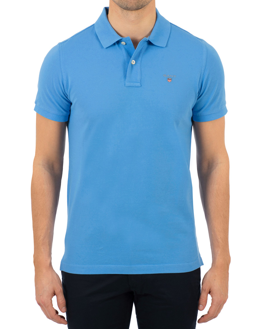 Herr | Pikéer | GANT | The Original Polo Pacific Blue