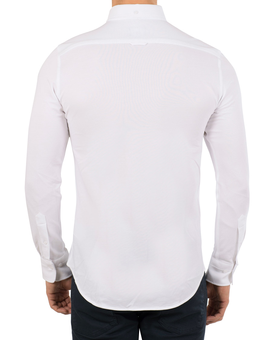 Herr | Skjortor | GANT | Slim Fit Tech Prep Pique Shirt White