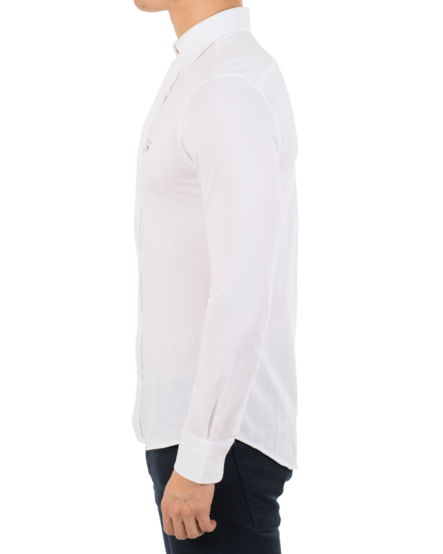 Herr | Skjortor | GANT | Slim Fit Tech Prep Pique Shirt White