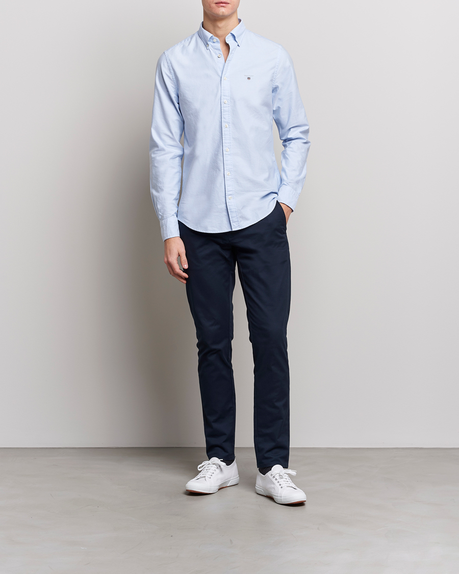 Herr | Casual | GANT | Slim Fit Oxford Shirt Capri Blue