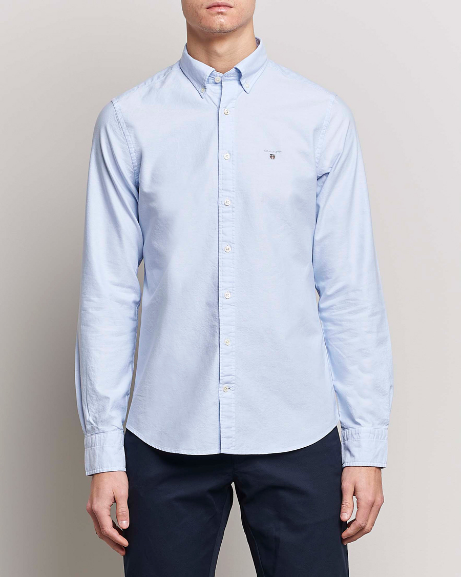 Herr | Oxfordskjortor | GANT | Slim Fit Oxford Shirt Capri Blue