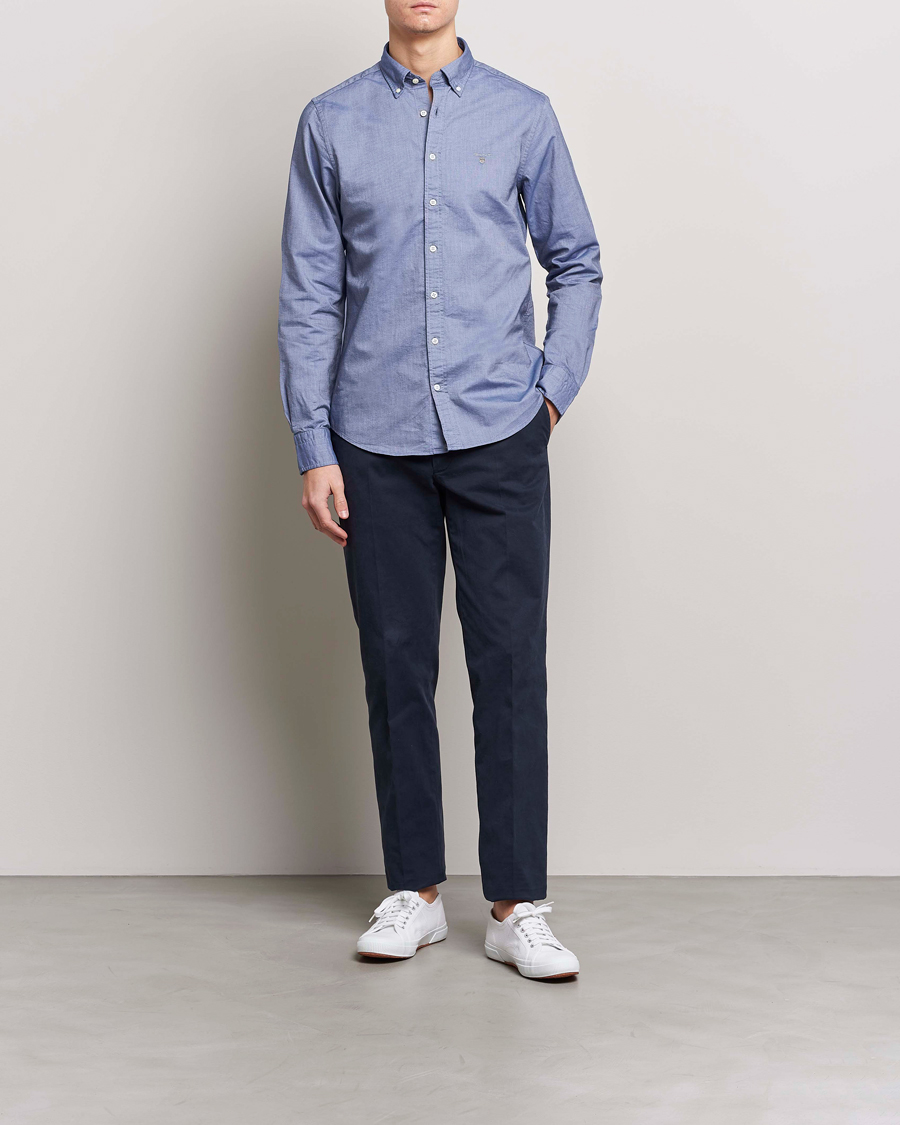 Herr | Skjortor | GANT | Slim Fit Oxford Shirt Persian Blue