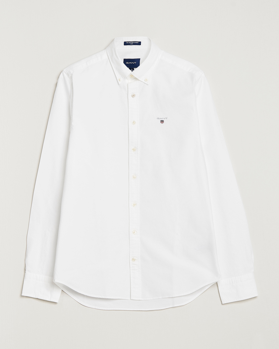 Herr | Skjortor | GANT | Slim Fit Oxford Shirt White