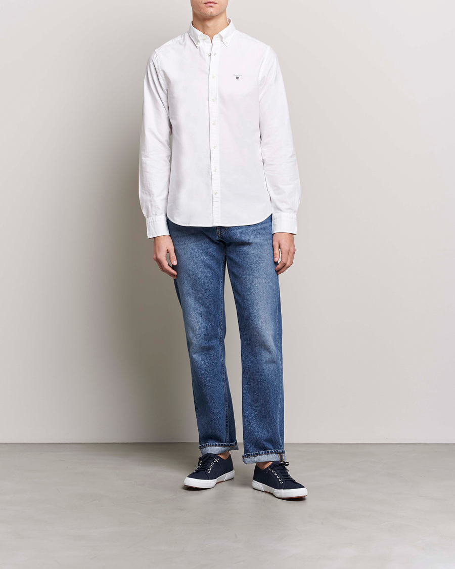 Herr | Skjortor | GANT | Slim Fit Oxford Shirt White