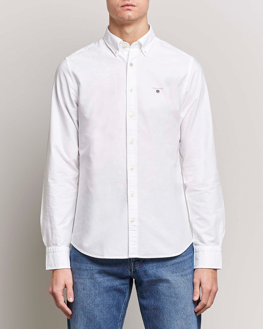 Herr | Oxfordskjortor | GANT | Slim Fit Oxford Shirt White