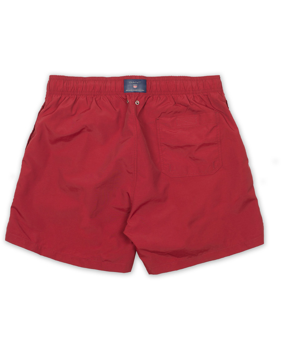 Herr | Badbyxor | GANT | Classic Swim Shorts Basic Mahogny Red