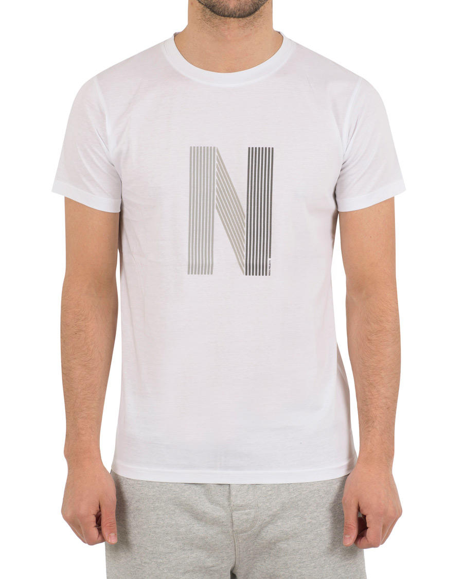 Herr | T-Shirts | Norse Projects | Niels Layer Logo Tee White