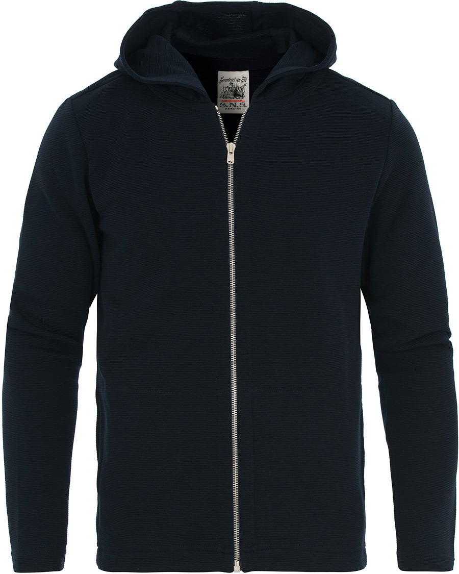 Herr | Tröjor | S.N.S. Herning | Pace Cotton Hooded Sweater Marine