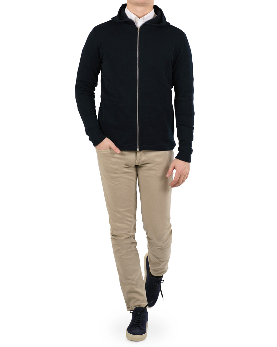 Herr | Tröjor | S.N.S. Herning | Pace Cotton Hooded Sweater Marine