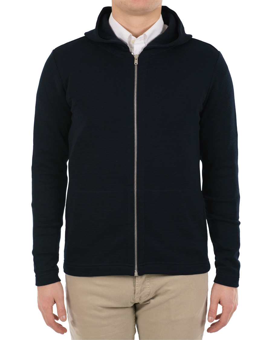 Herr | Tröjor | S.N.S. Herning | Pace Cotton Hooded Sweater Marine