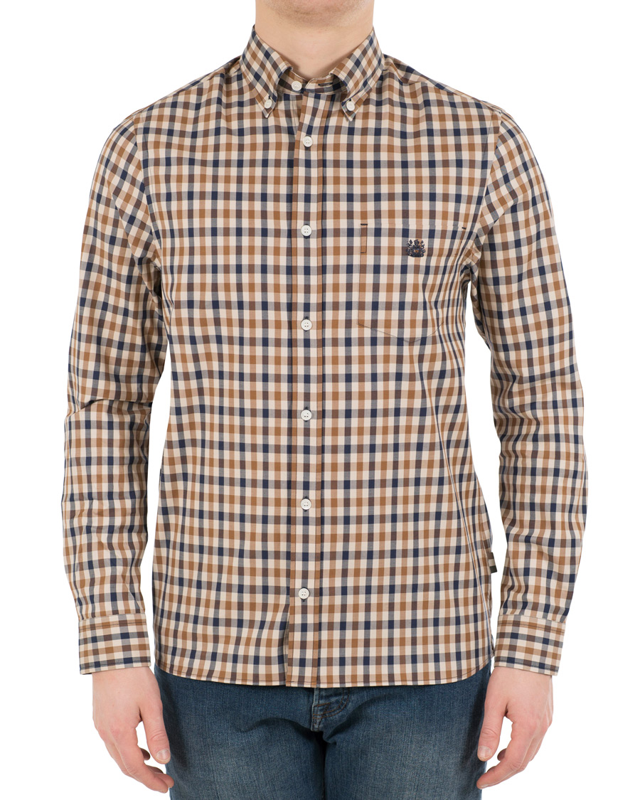 Herr | Skjortor | Aquascutum | York Club Check Shirt Vicuna