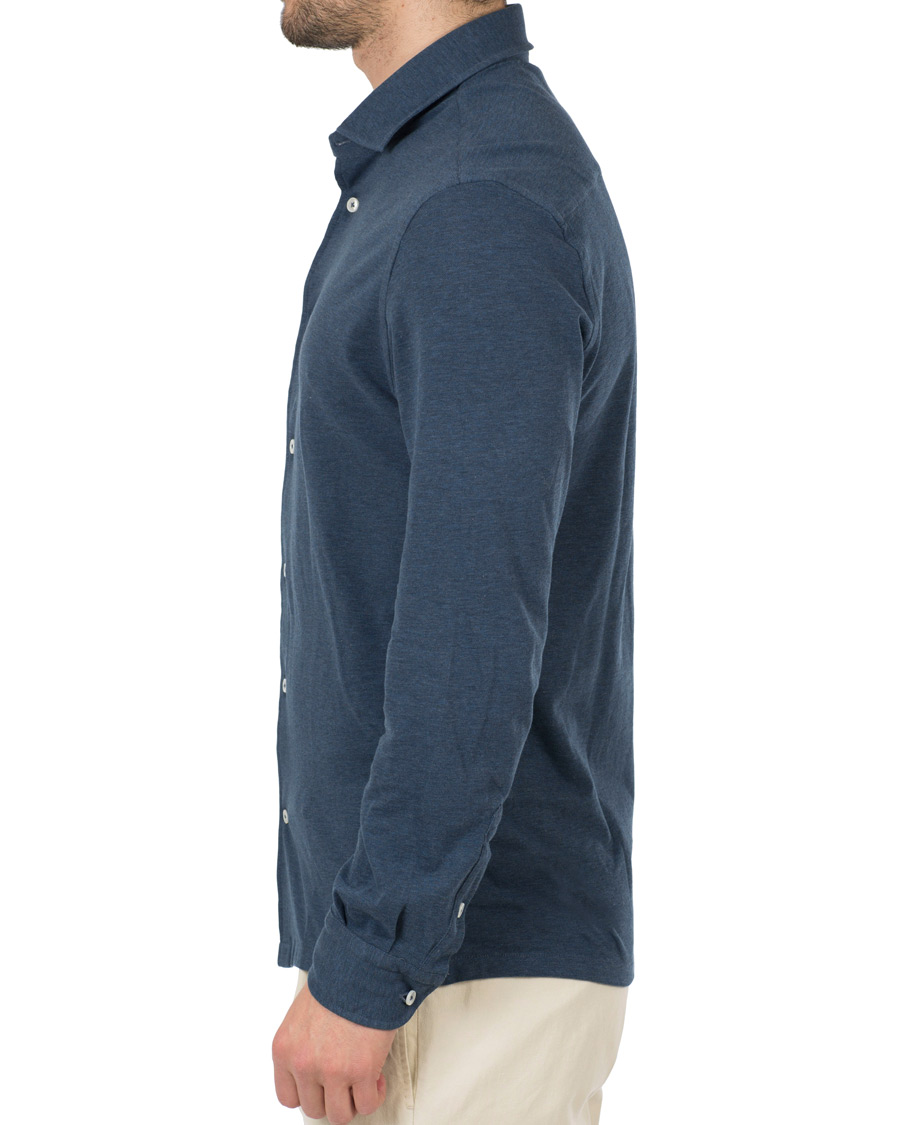 Herr | Skjortor | Barba Napoli | Jersey Shirt Blue