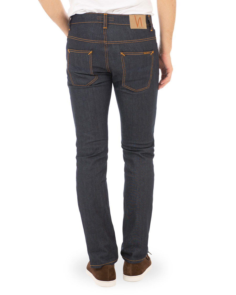 Herr | Jeans | Nudie Jeans | Grim Tim Organic Slim Fit Jeans Dry Open Navy W29L32