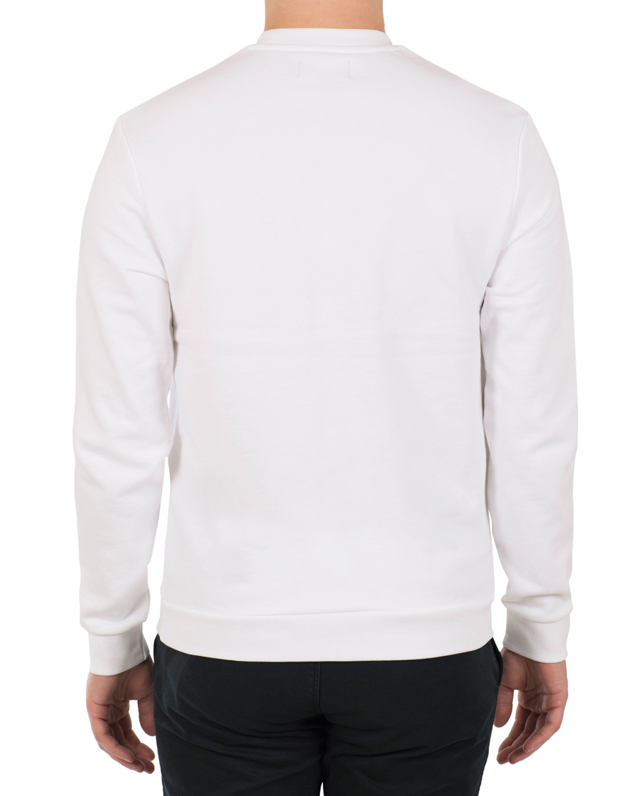 Herr | Tröjor | Fred Perry | Monocrome Tennis Logo Crew Neck Sweatshirt White