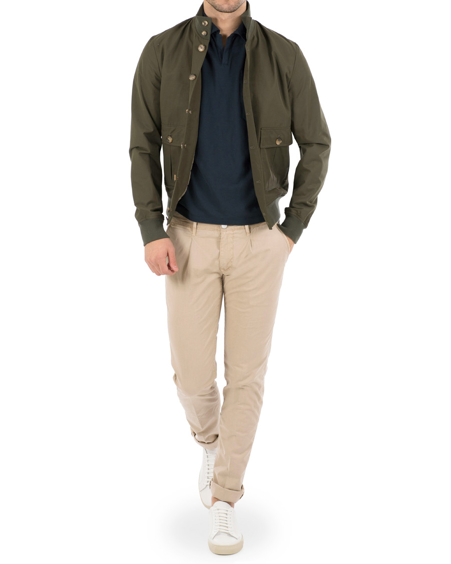 Herr | Byxor | Jacob Cohën | Jacob Cohen Alex Pleated Chinos Beige