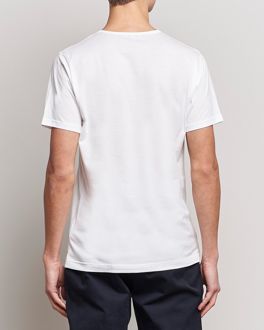 Herr | T-Shirts | Sunspel | Superfine Cotton Crew Neck T-Shirt White