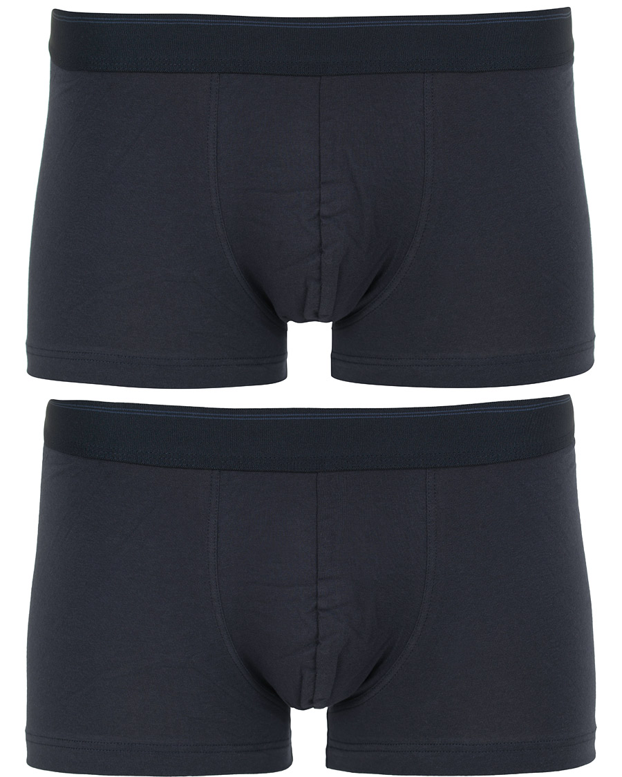 Herr | Underkläder | Sunspel | 2-Pack Cotton Stretch Trunk Navy