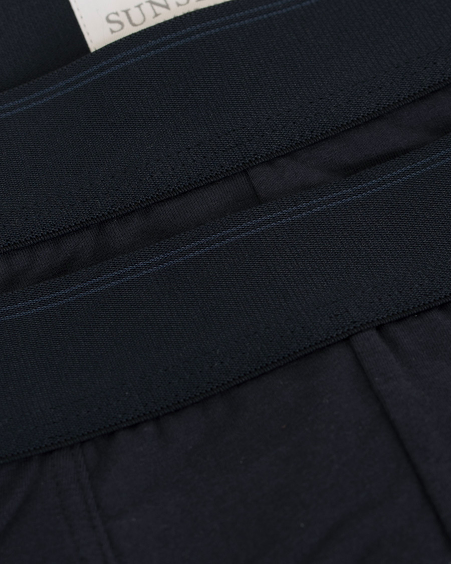 Herr | Underkläder | Sunspel | 2-Pack Cotton Stretch Trunk Navy