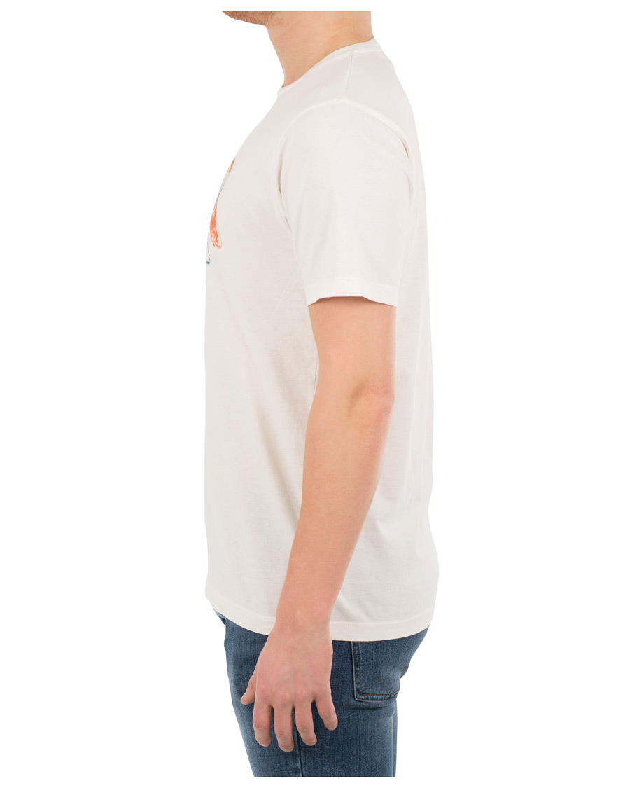 Herr | T-Shirts | President's | Crew Hand Print White