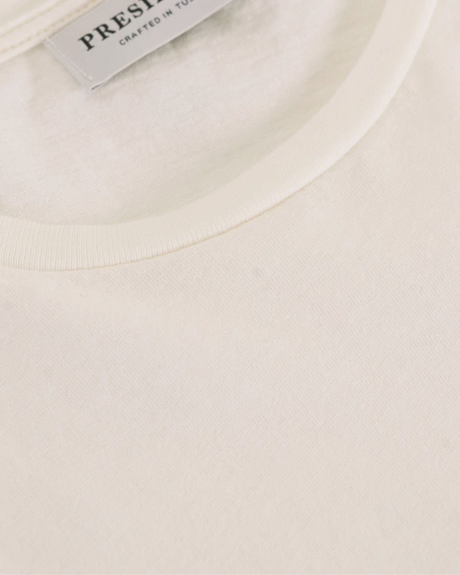 Herr | T-Shirts | President's | Crew Hand Print White