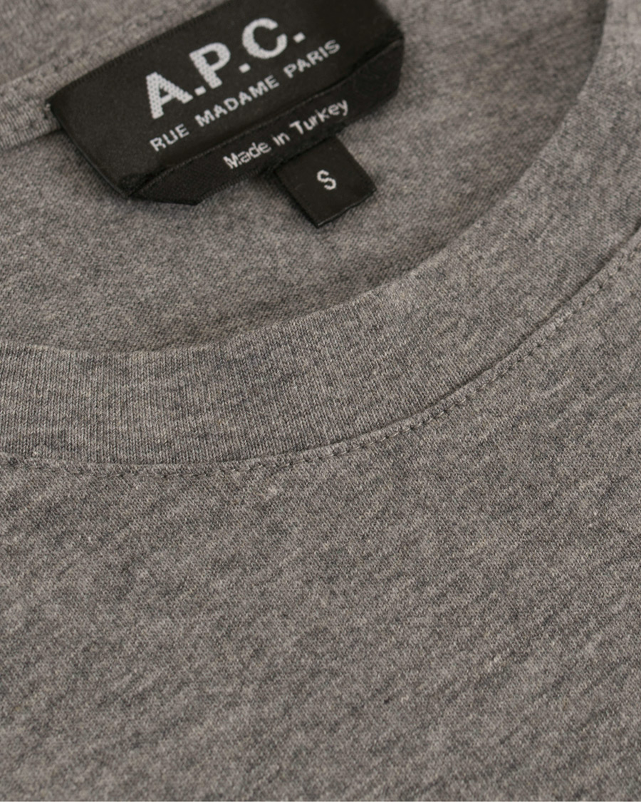 Herr | T-Shirts | A.P.C. | Jimmy T-shirt Grey