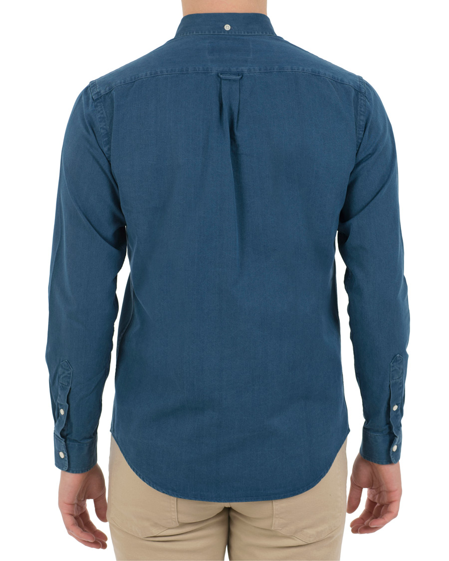 Herr | Skjortor | Schnayderman?s | Schnayderman's Leisure Indigo Jeans Shirt Mid blue
