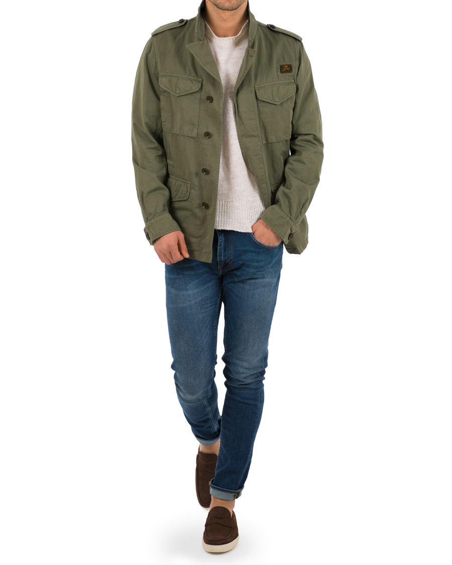 Herr | Jackor | Fay | Escape Cotton Field Jacket Military Green