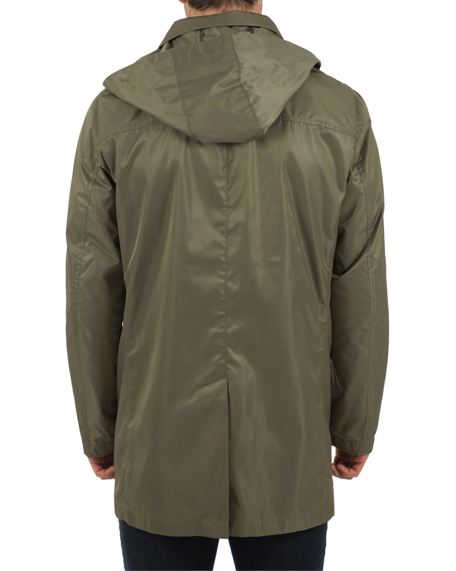 Herr | Jackor | Fay | Chelsea Nylon Memory Raincoat Military Green