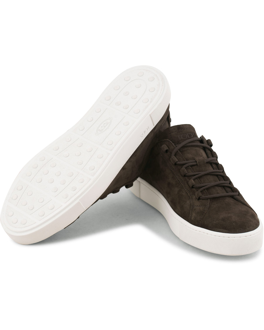 Herr | Tod's Cassetta Sportivo Sneaker Dark Brown Suede | Tod's | Cassetta Sportivo Sneaker Dark Brown Suede