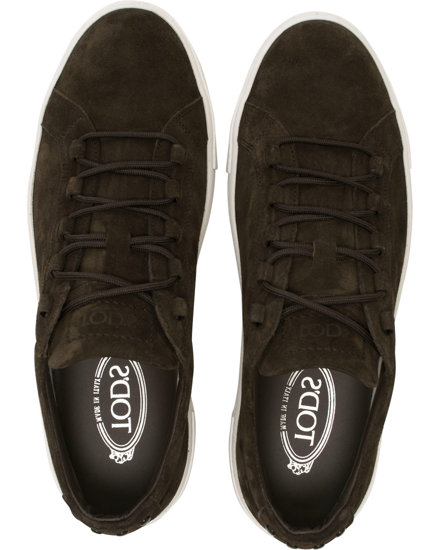 Herr | Tod's Cassetta Sportivo Sneaker Dark Brown Suede | Tod's | Cassetta Sportivo Sneaker Dark Brown Suede
