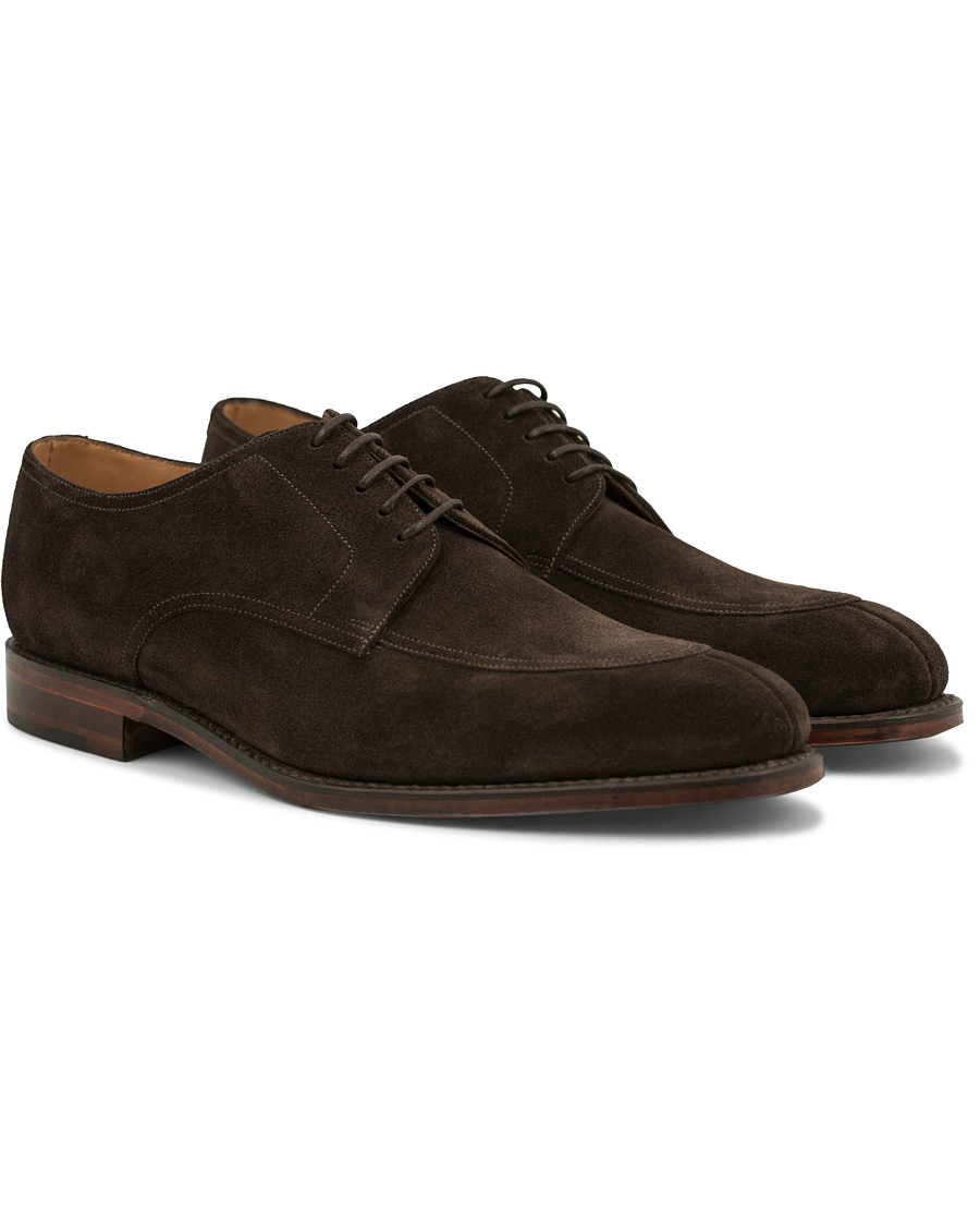 Herr | Loake 1880 Ealing Derby Split Toe Dark Brown Suede | Loake 1880 | Ealing Derby Split Toe Dark Brown Suede