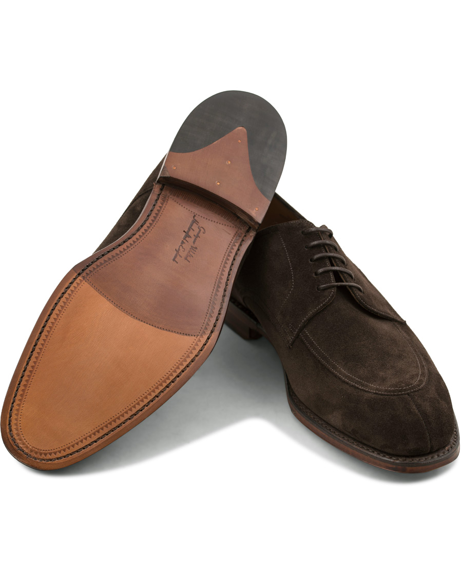 Herr | Loake 1880 Ealing Derby Split Toe Dark Brown Suede | Loake 1880 | Ealing Derby Split Toe Dark Brown Suede
