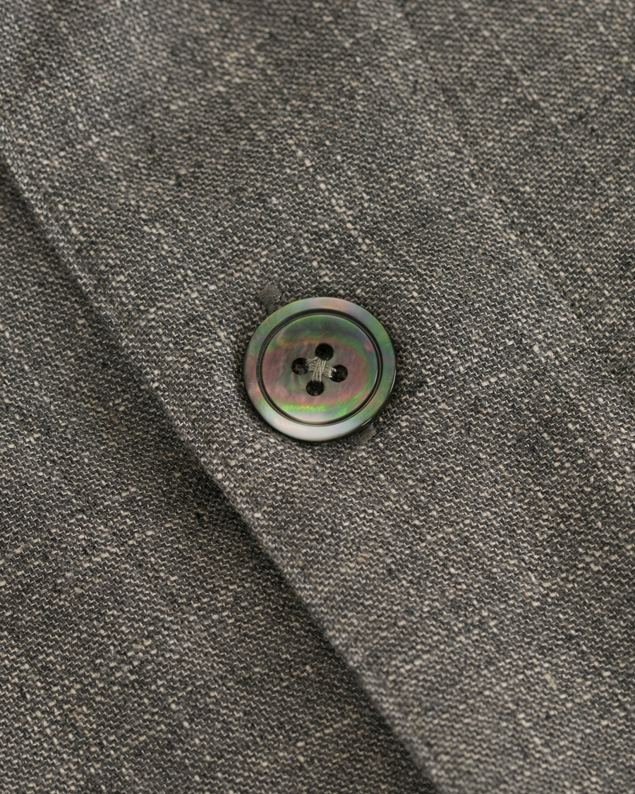 Herr | Jackor | Oscar Jacobson | Hannes Wool/Cotton/Linen Shirt Jacket Grey