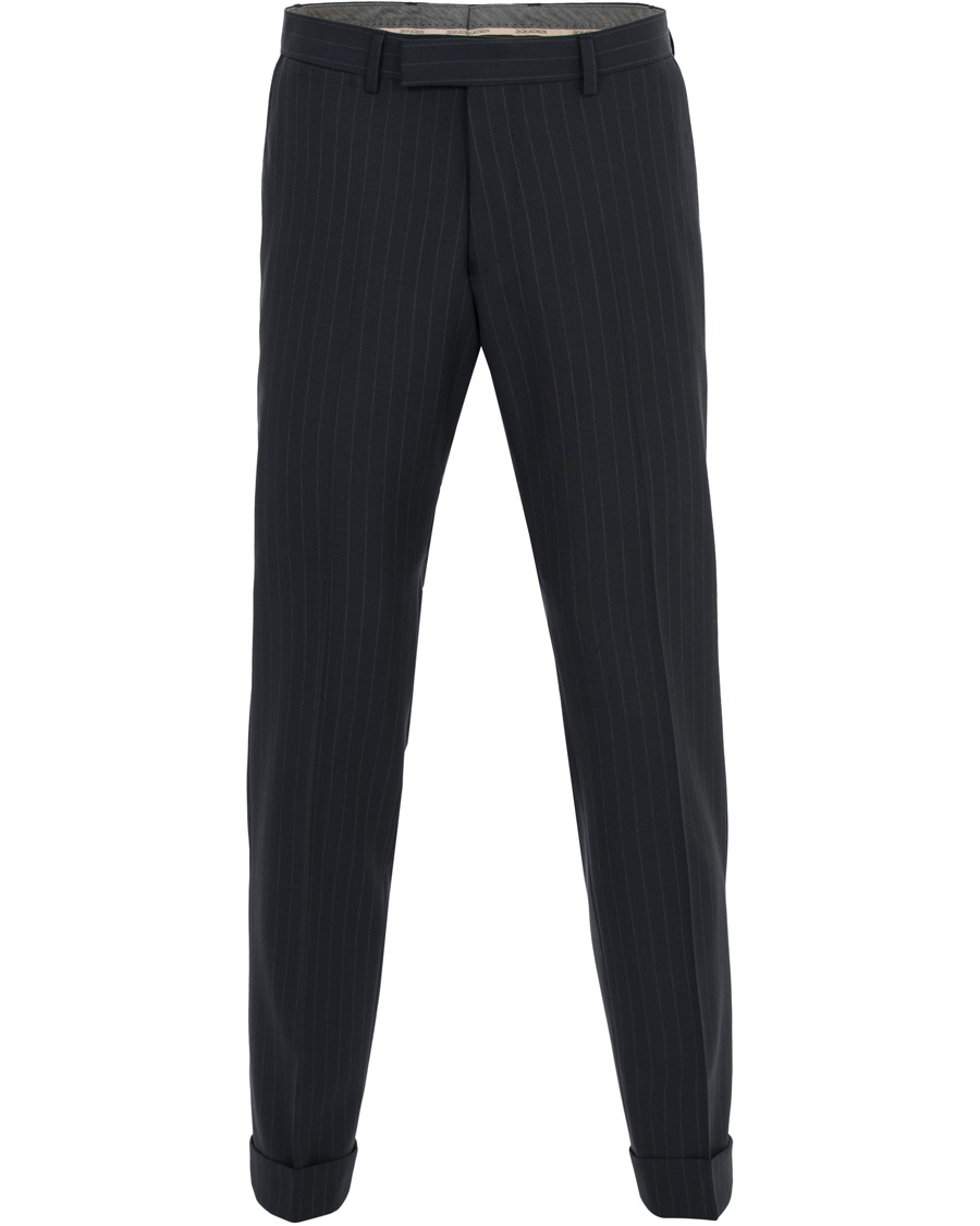 Herr | Kostymer | Oscar Jacobson | Ferry Wool Pinstripe Suit Navy