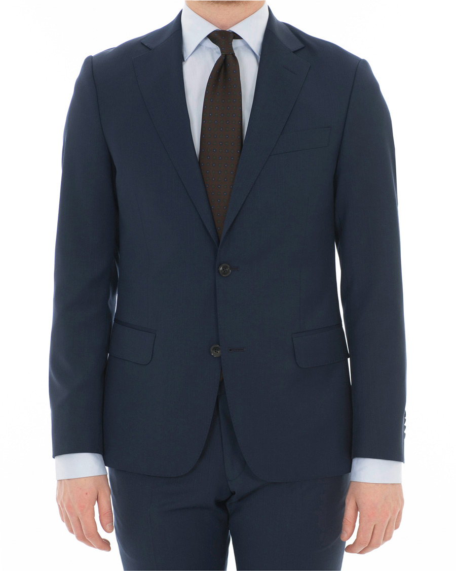 Herr | Kostymer | Oscar Jacobson | Edmund Wool Stretch Suit Blue