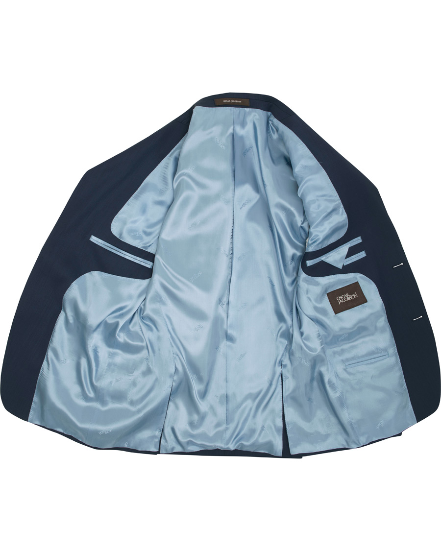 Herr | Kostymer | Oscar Jacobson | Edmund Wool Stretch Suit Blue