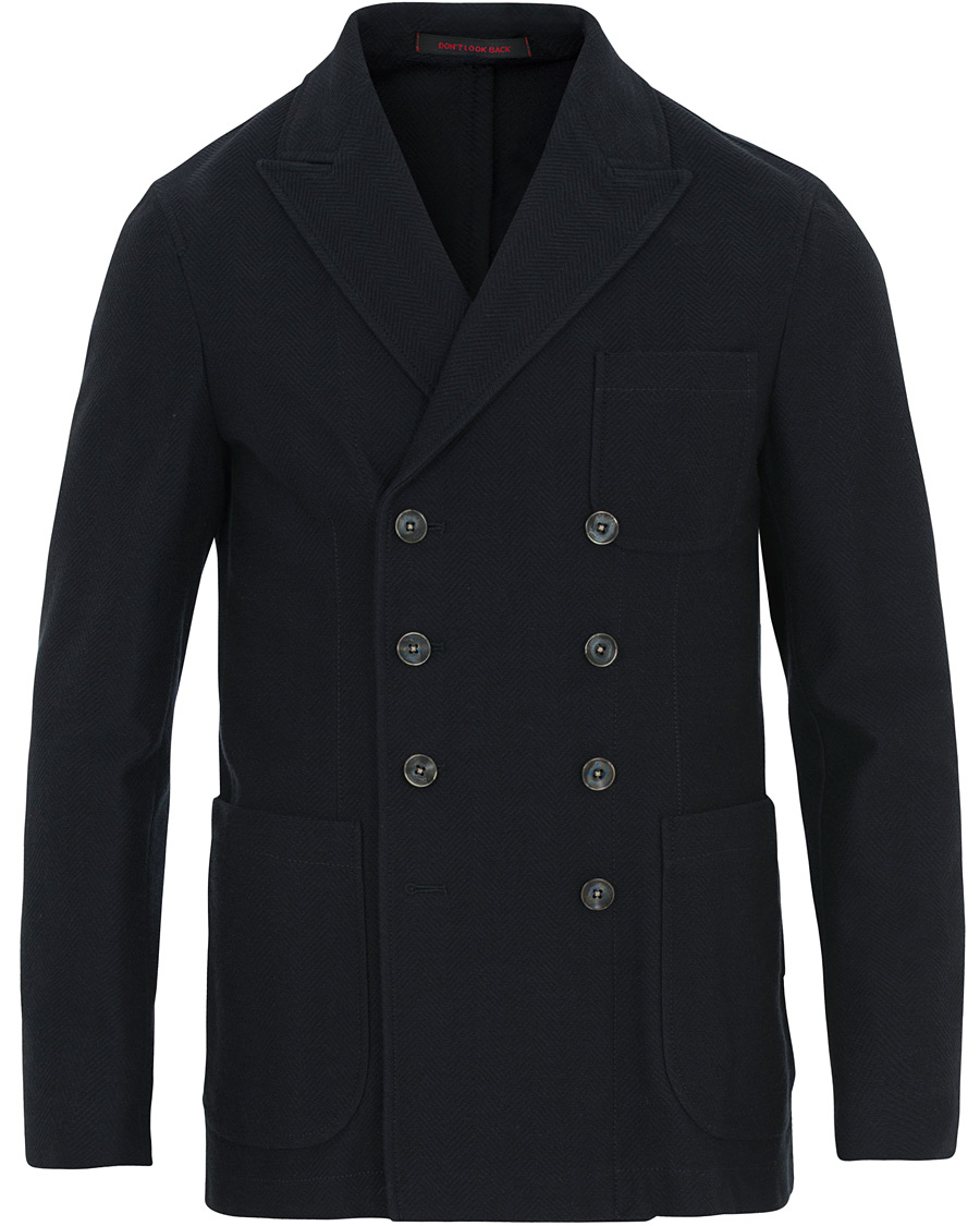 Herr | Kavajer | The Gigi | Ziggy Double Breasted Cardigan Navy