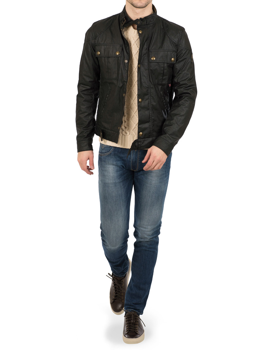 Herr | Jackor | Belstaff | Gangster Waxed Jacket Black