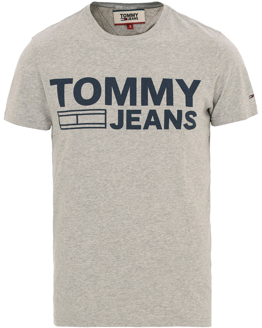 Herr | T-Shirts | Tommy Jeans | Basic Tee Grey