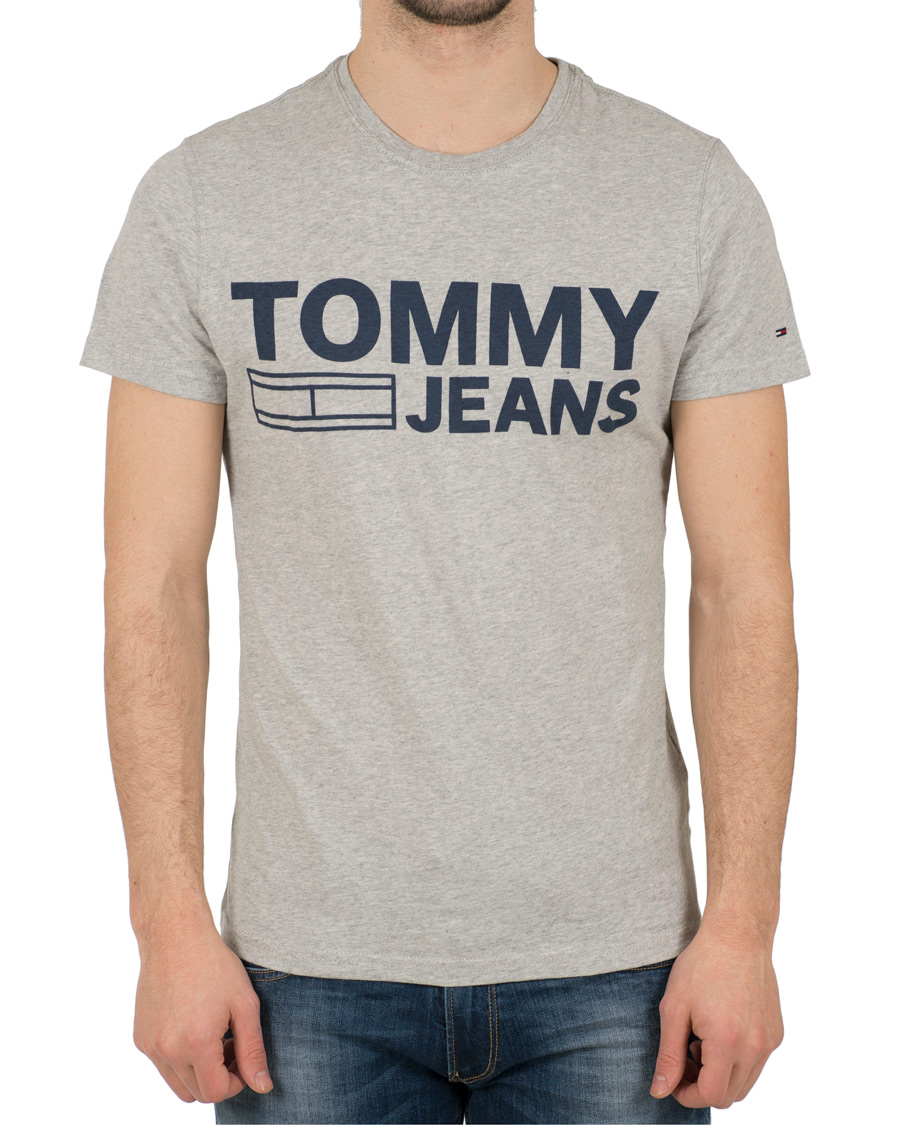 Herr | T-Shirts | Tommy Jeans | Basic Tee Grey