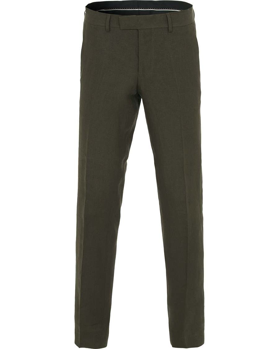 Herr | Byxor | Tiger of Sweden | Gordon Linen Trousers Green