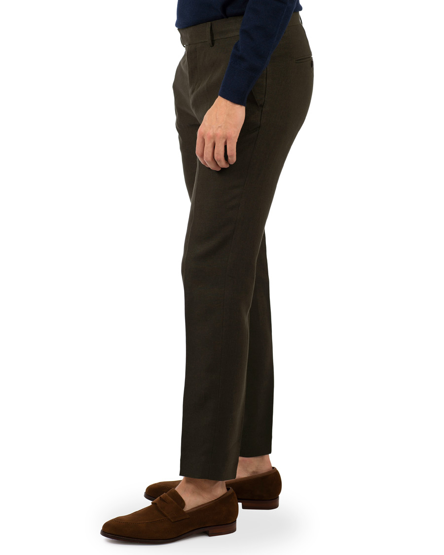 Herr | Byxor | Tiger of Sweden | Gordon Linen Trousers Green