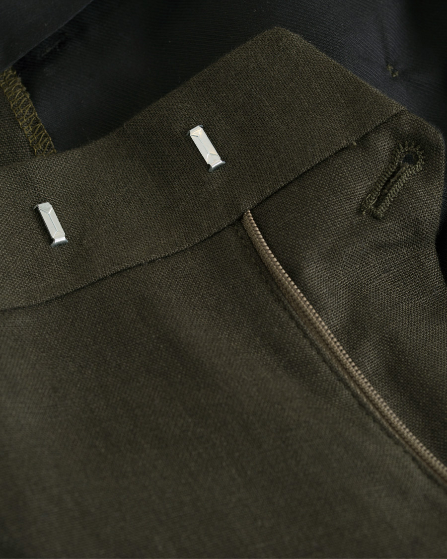 Herr | Byxor | Tiger of Sweden | Gordon Linen Trousers Green