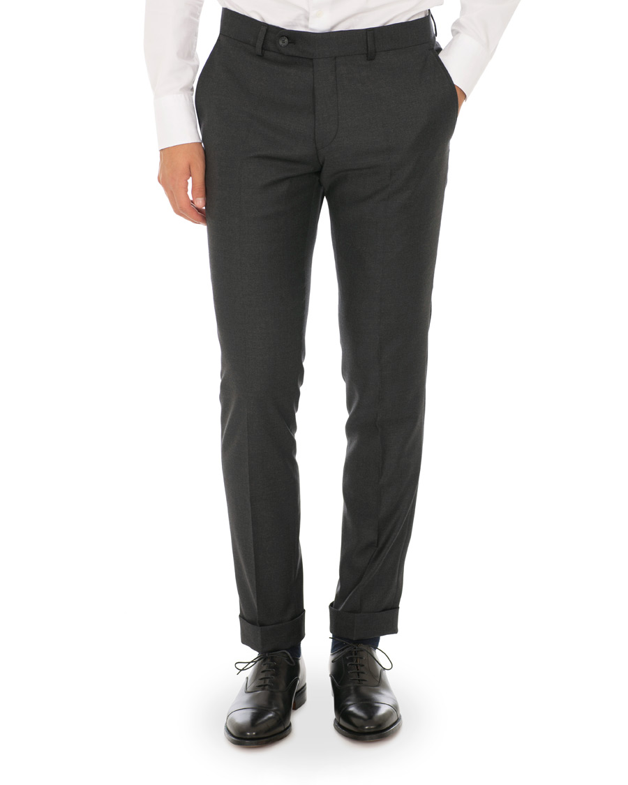 Herr | Byxor | Morris Heritage | Frank Four Season Trousers Grey