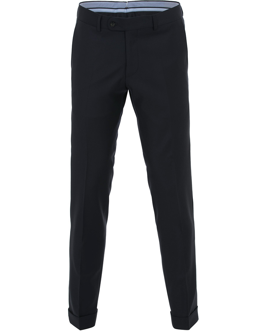 Herr | Byxor | Morris Heritage | Frank Four Season Trousers Navy