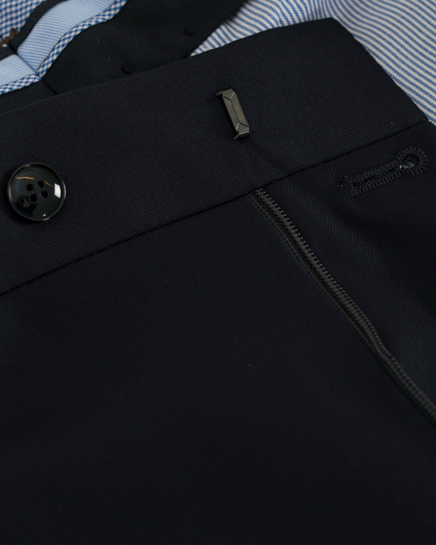 Herr | Byxor | Morris Heritage | Frank Four Season Trousers Navy